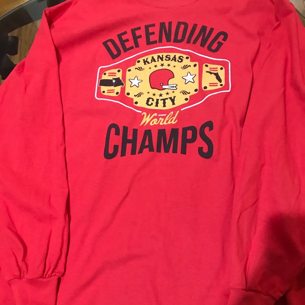 COPY - CHIEFS KS. CITY LONG SLEEVE TEE TOP WOMEN or MEN’S